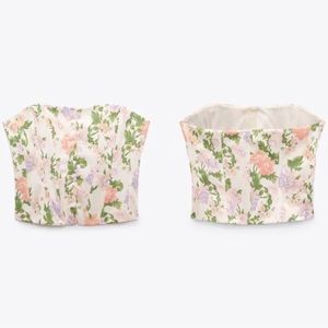 Zara Floral Corset Top